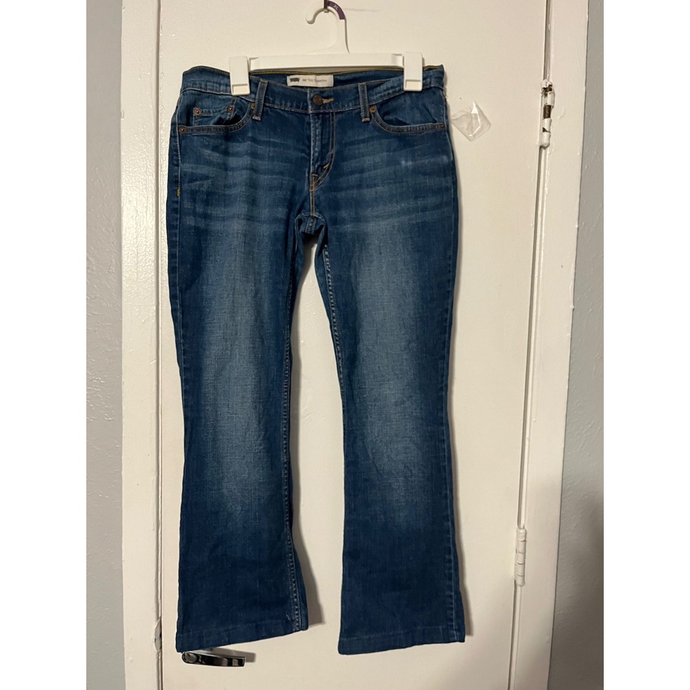Levis 524 Too Superlow Jeans Womens 30x32 Blue Medium Wash Bootcut Flare Y2K